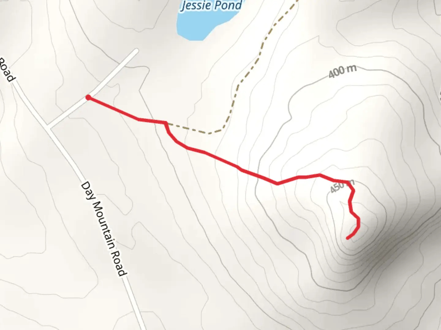 An image depicting the trail Day Mountain Road East Hill Trail and its surrounding area.