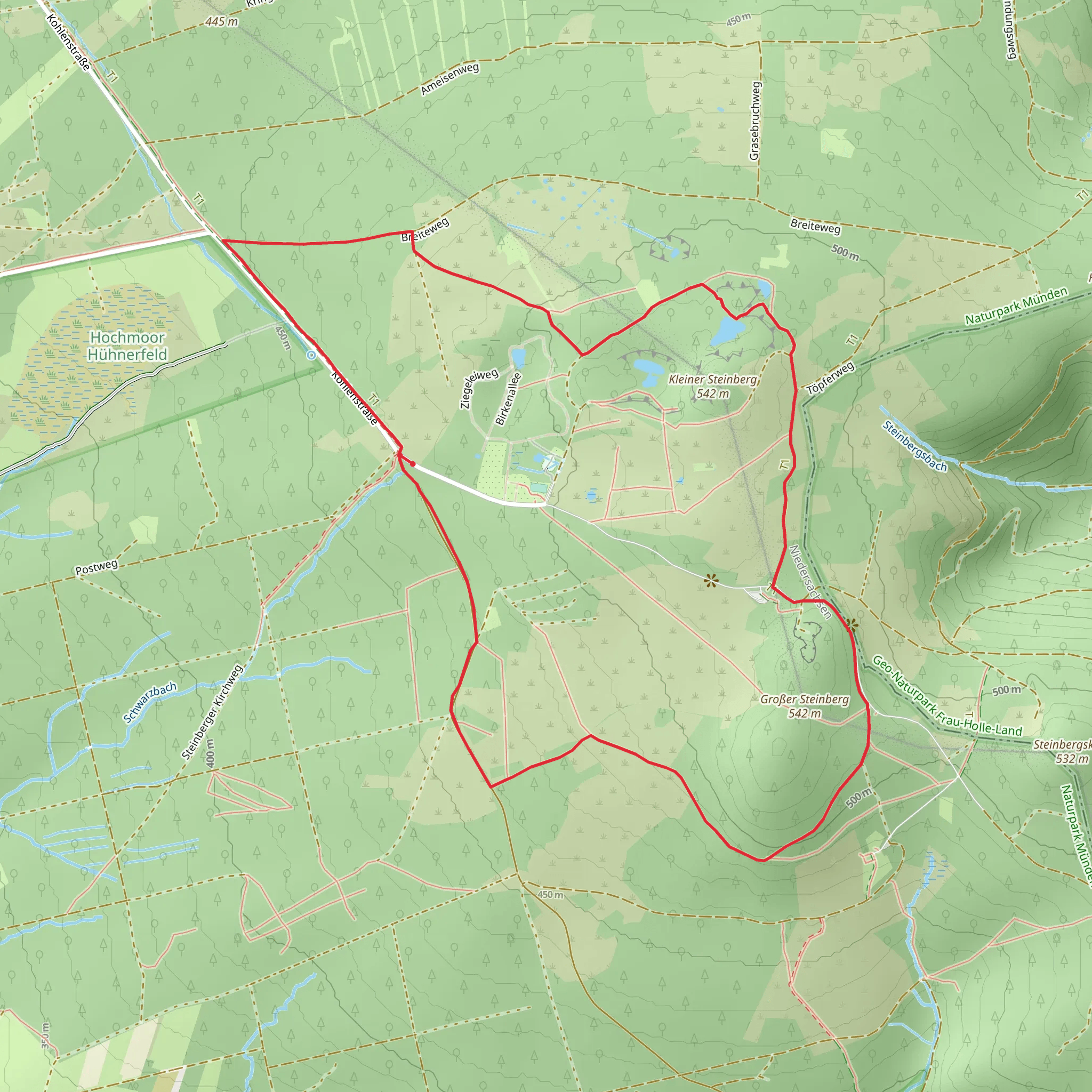 Töpferweg and Breiteweg Loop mobile static map