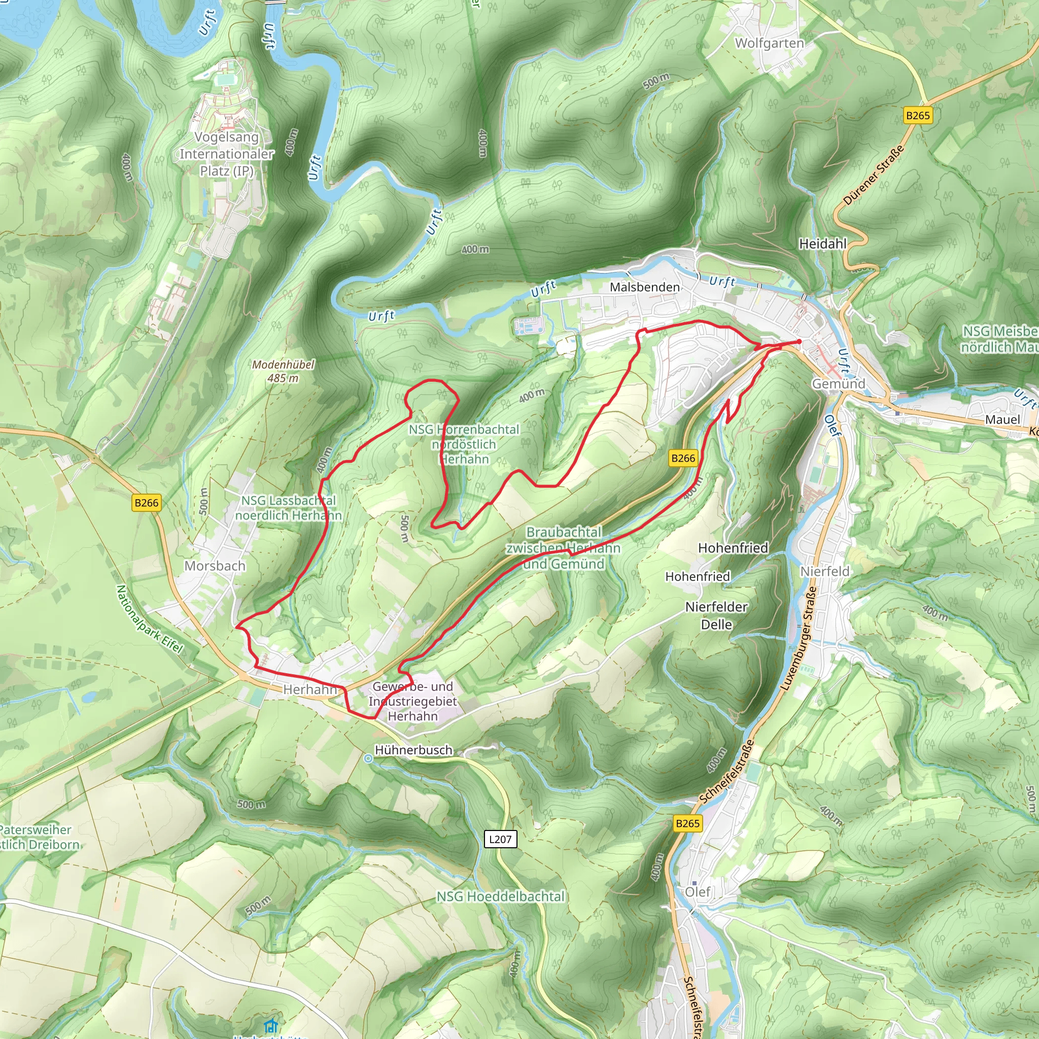 Braubach Loop mobile static map
