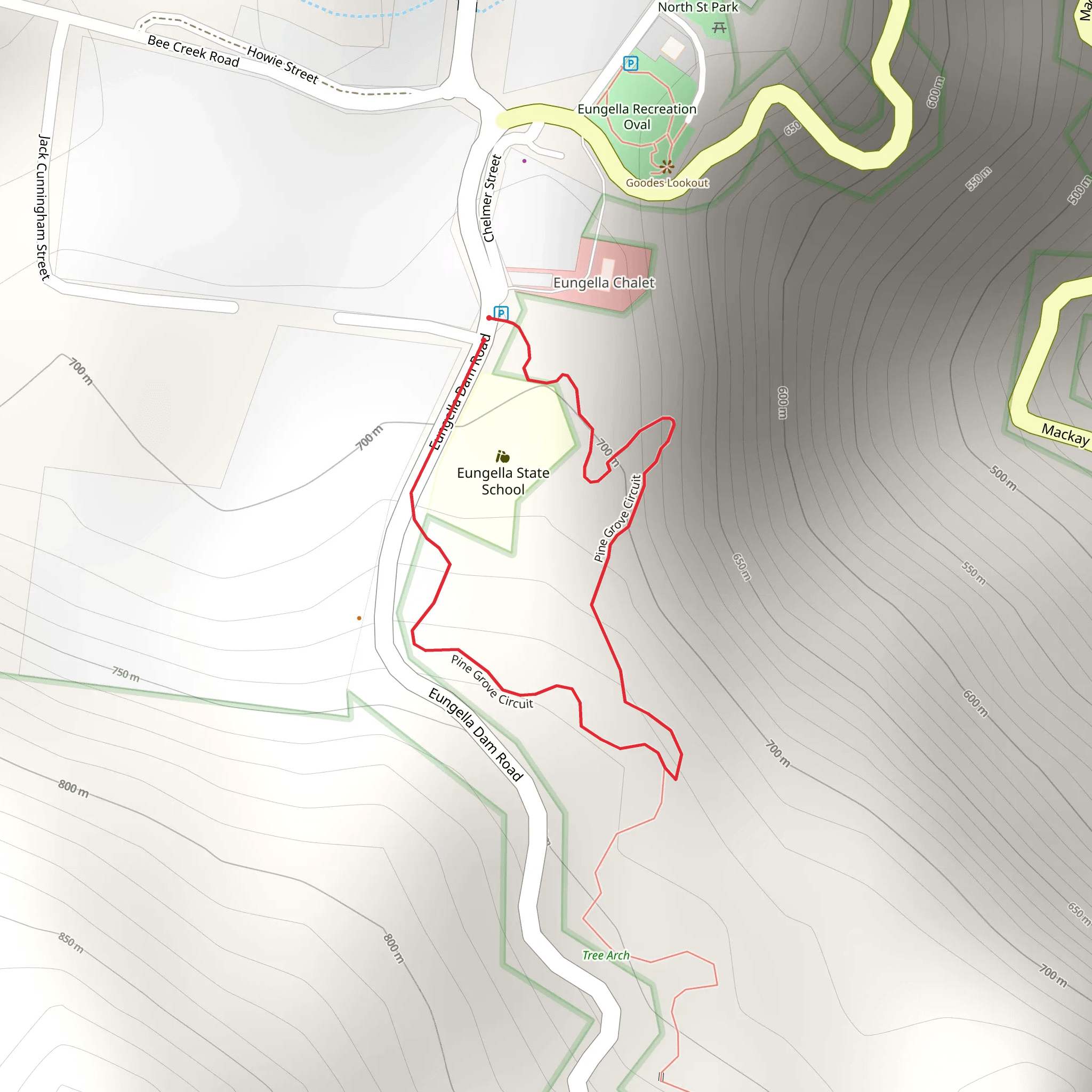 Pine Grove Circuit Track mobile static map