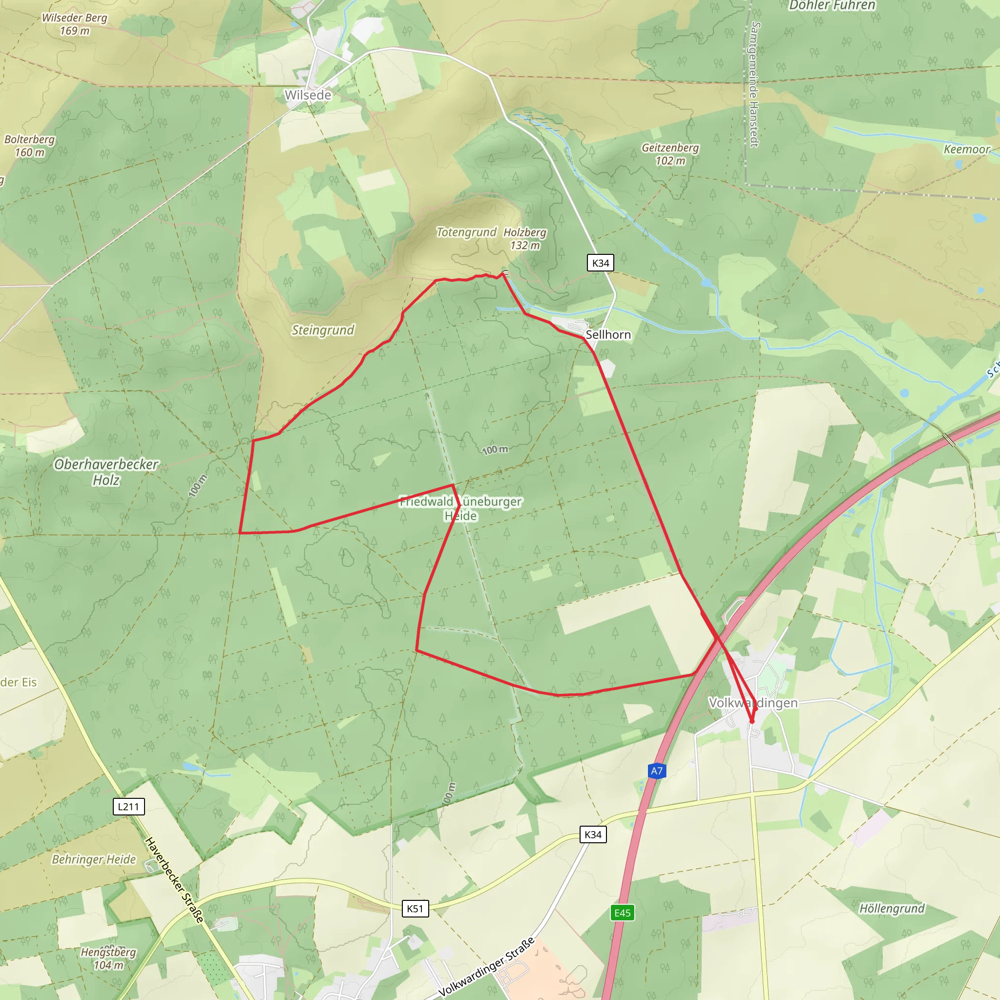 Bispingen Circle mobile static map