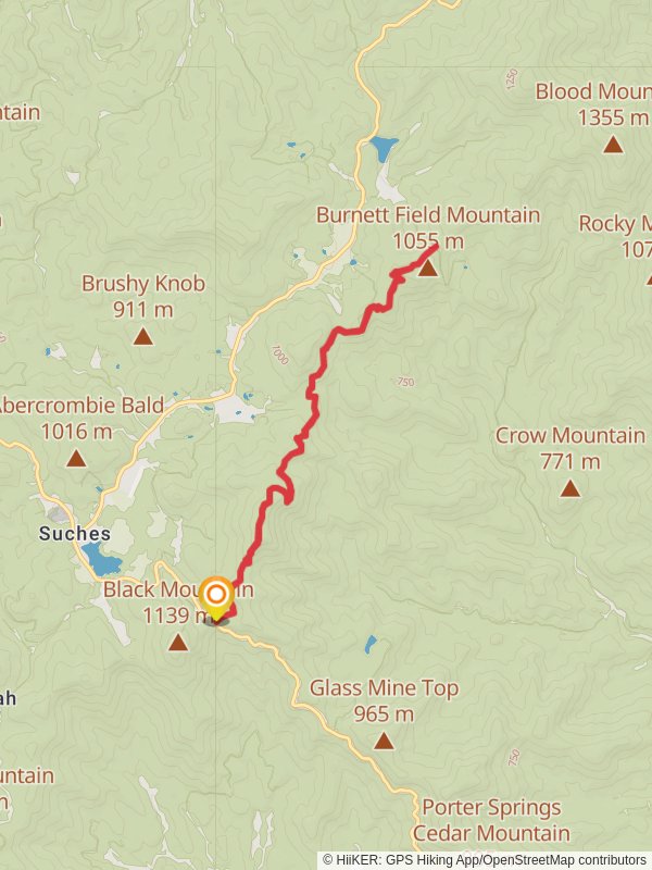 Jarrard Gap Campsite via Appalachian Trail