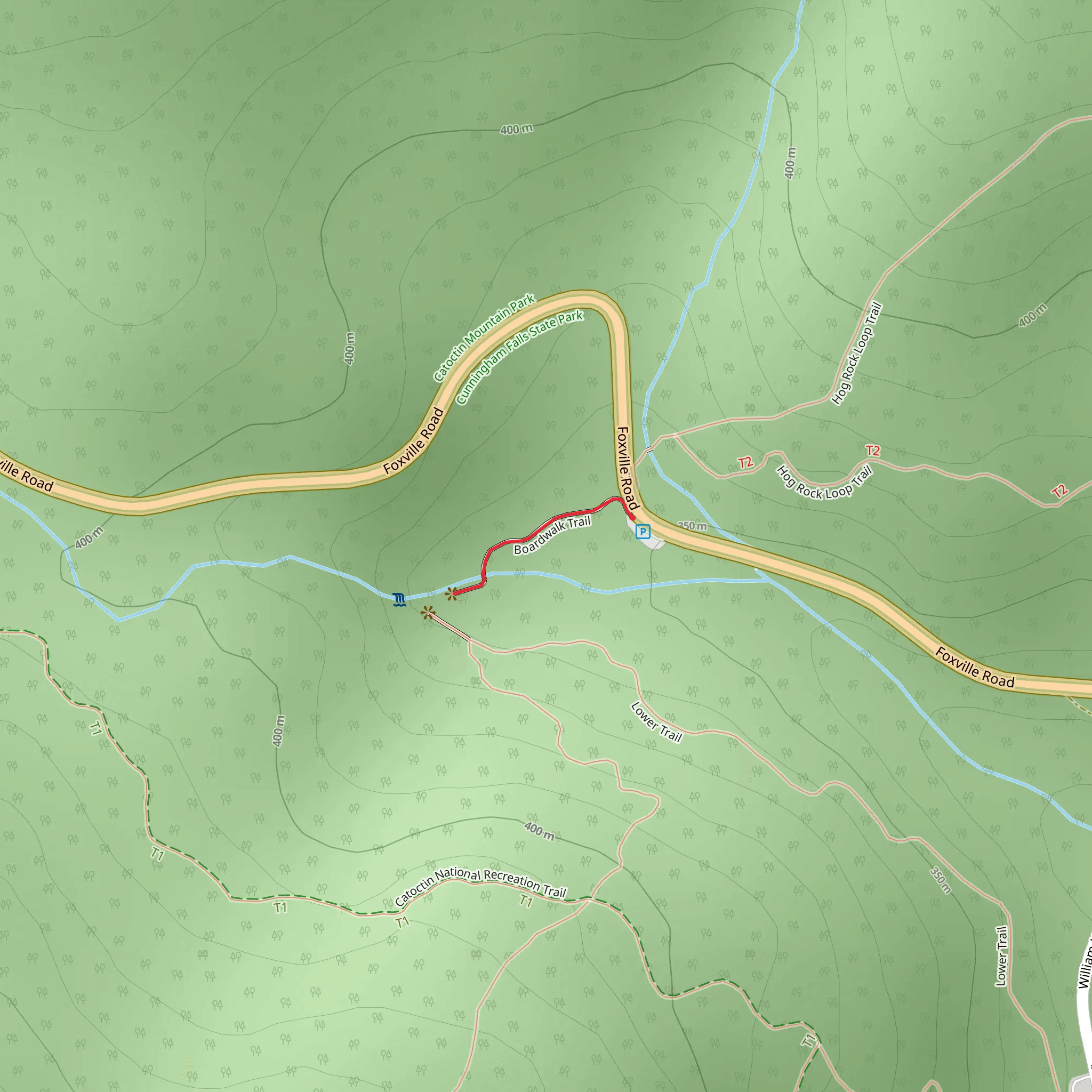 Boardwalk Trail mobile static map