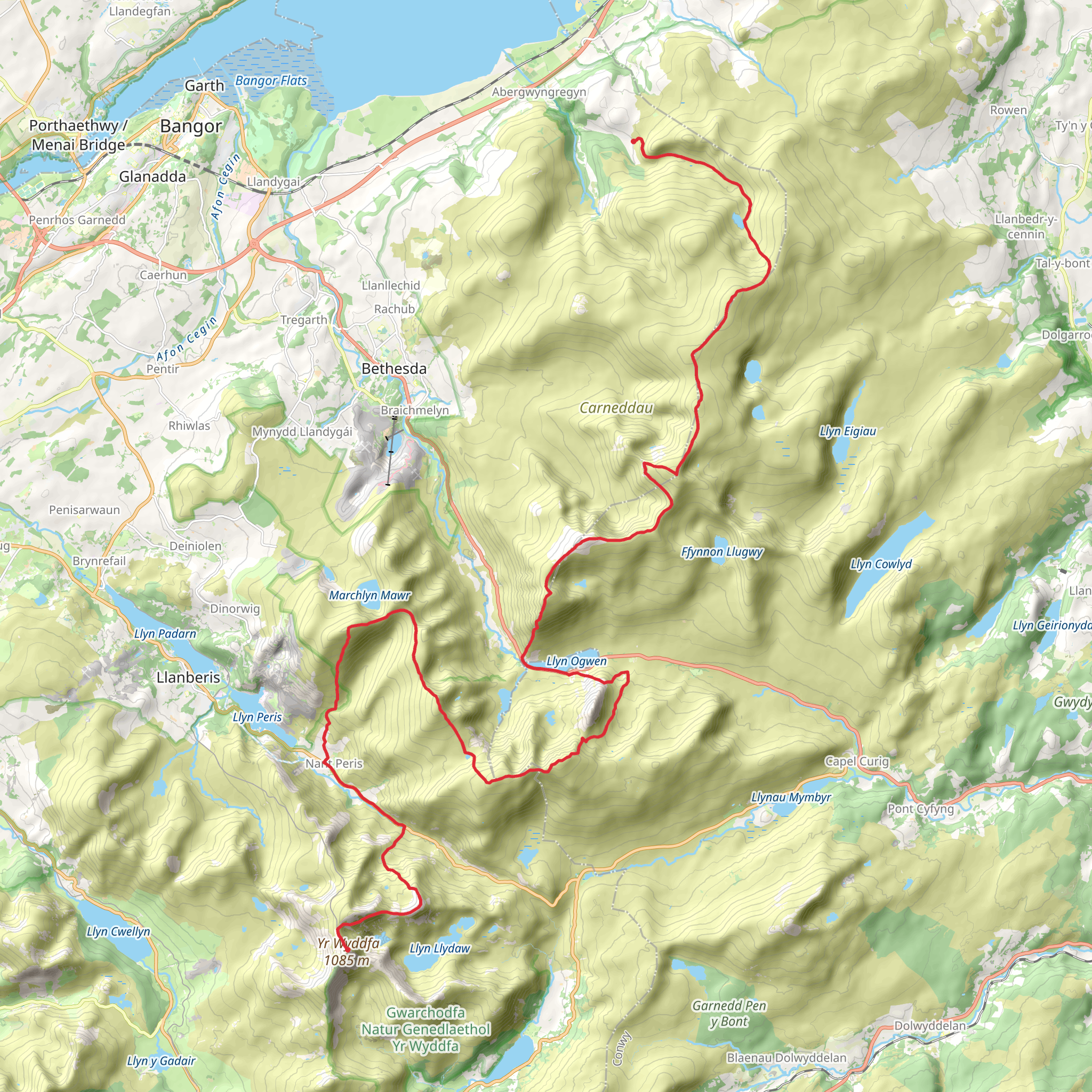 Welsh 3000s mobile static map
