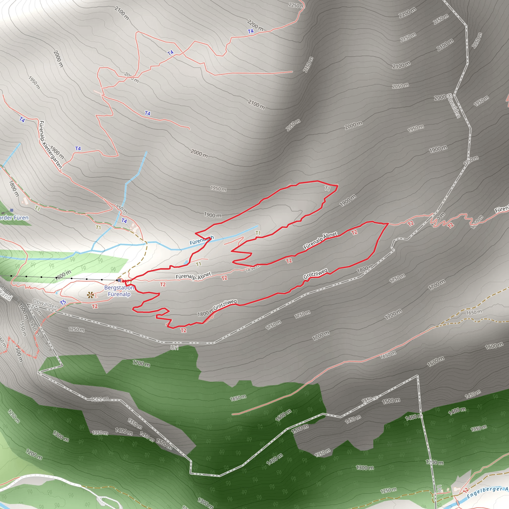 Natural learning path Grotzliweg mobile static map