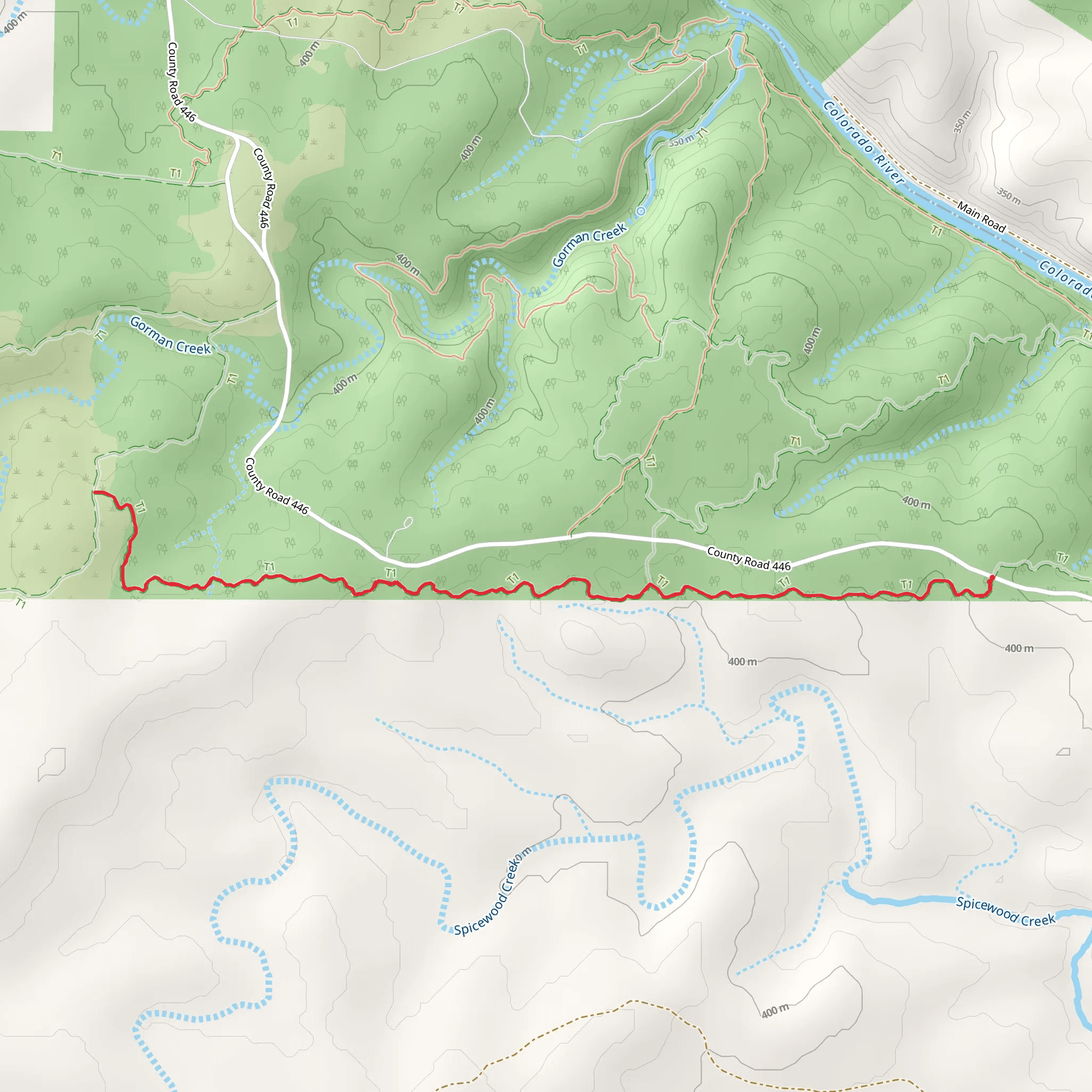 Lemons Ridge Pass Trail mobile static map