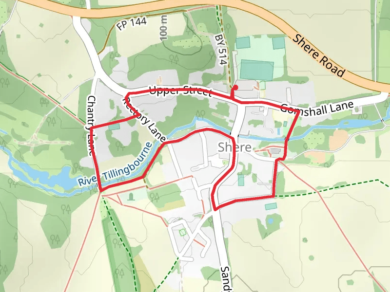 River Tillingbourne via The Fox Way