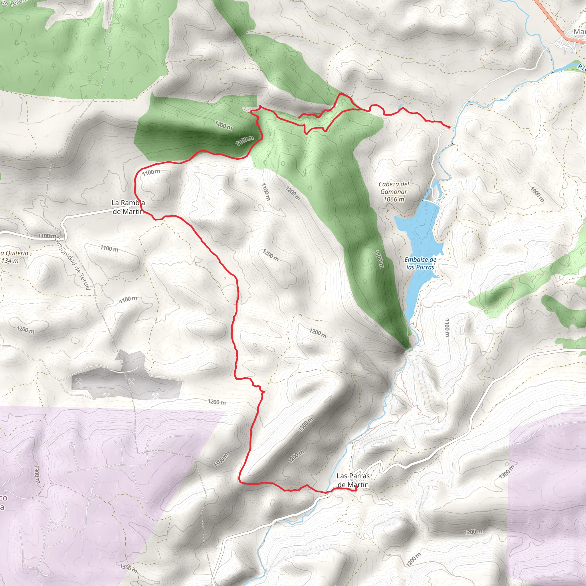 Snout of the Rambla PR TE 96 mobile static map