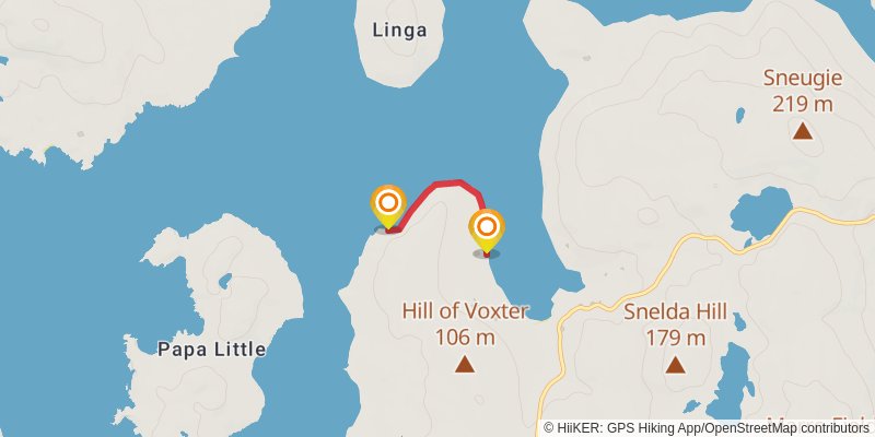 Coastal Walk of Shetland - West stage 19 Map