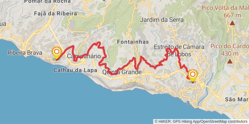 Rota Circula De Madeira stage 4 Map