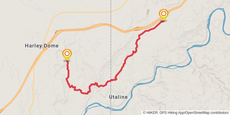 American Discovery Trail North Route stage 265 Map