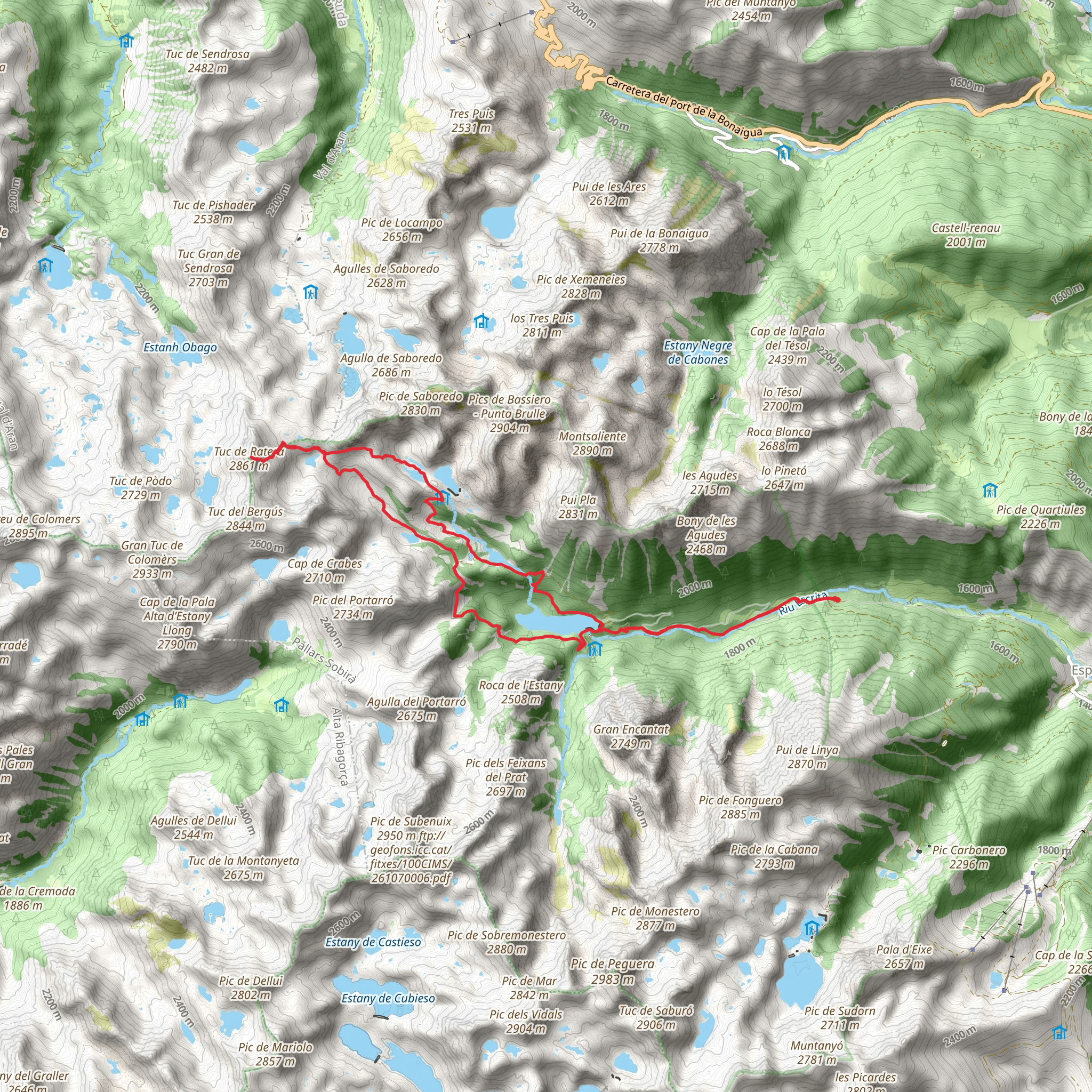 Port de Ratera mobile static map