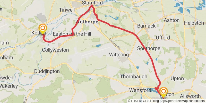 Hereward Way stage 2 Map