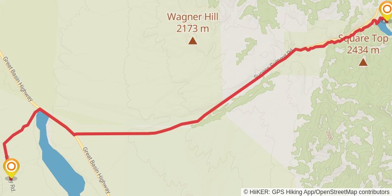 American Discovery Trail - Nevada stage 5 Map