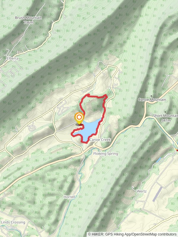 Canoe Lake and Beaver Pond Loop Trail mobile static map