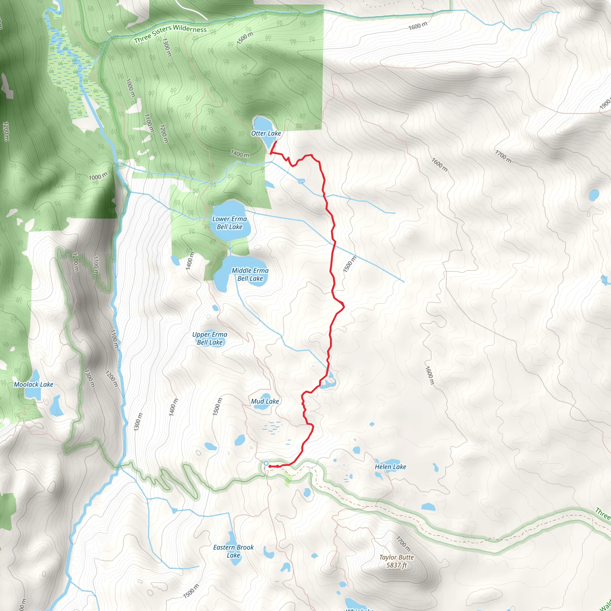 Williams Lake and Otter Lake Trail mobile static map