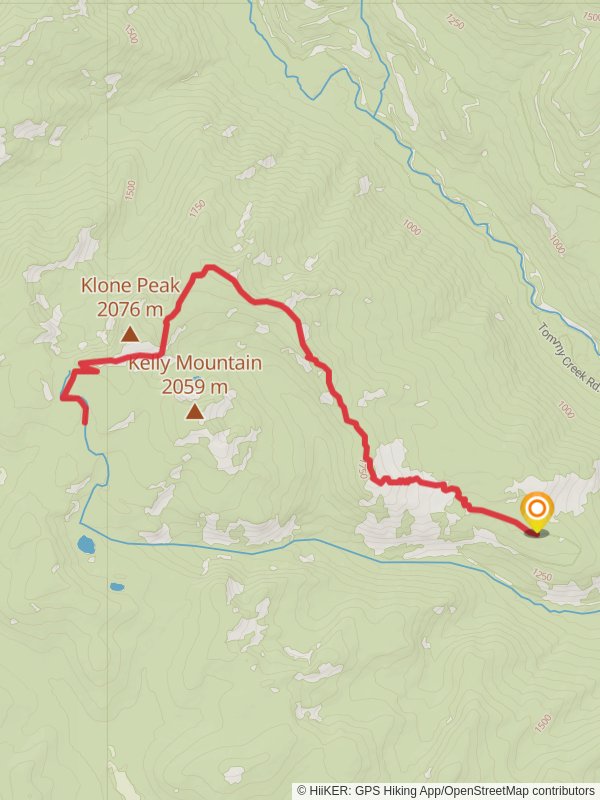 North Tommy Trail mobile static map