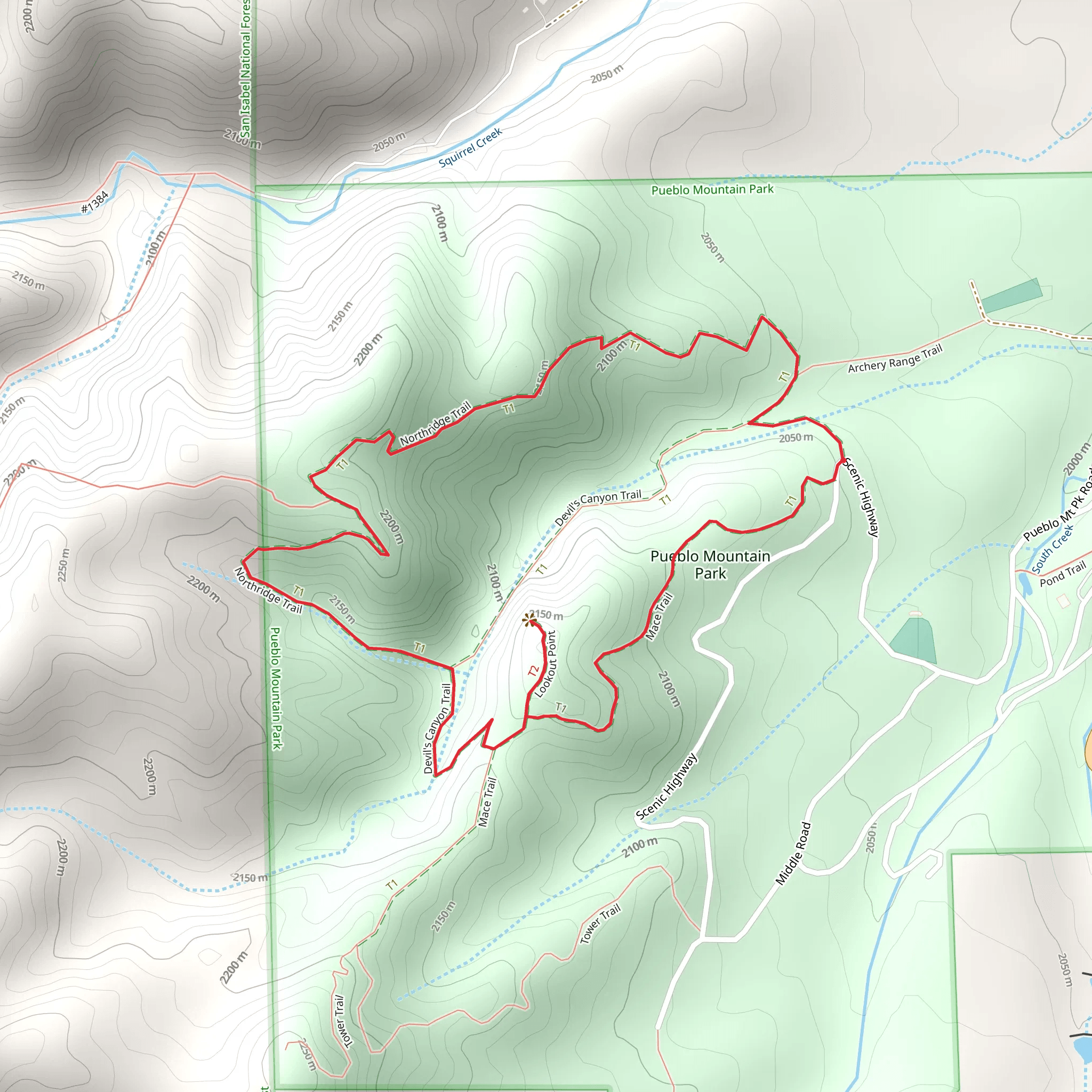 Mace - Northridge Loop Trail mobile static map