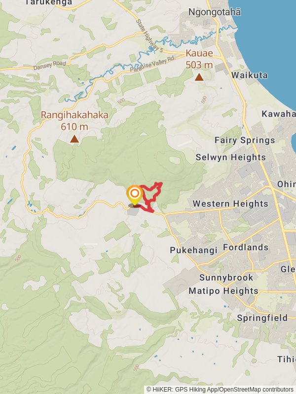 Mt Ngongotaha Nature Loop Track mobile static map