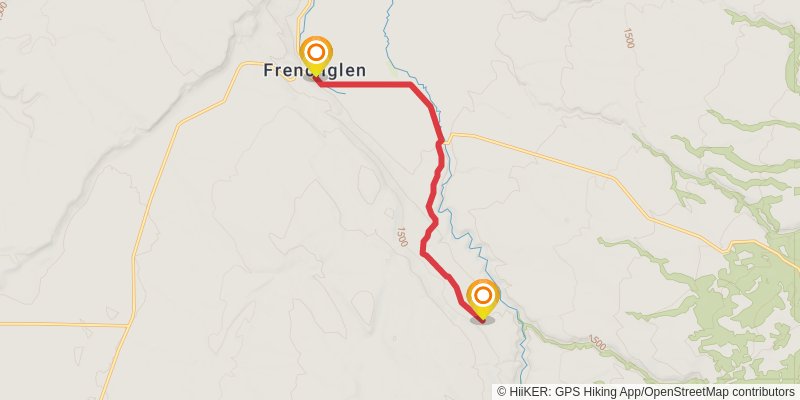 Ultra Pedestrian North Loop stage 105 Map