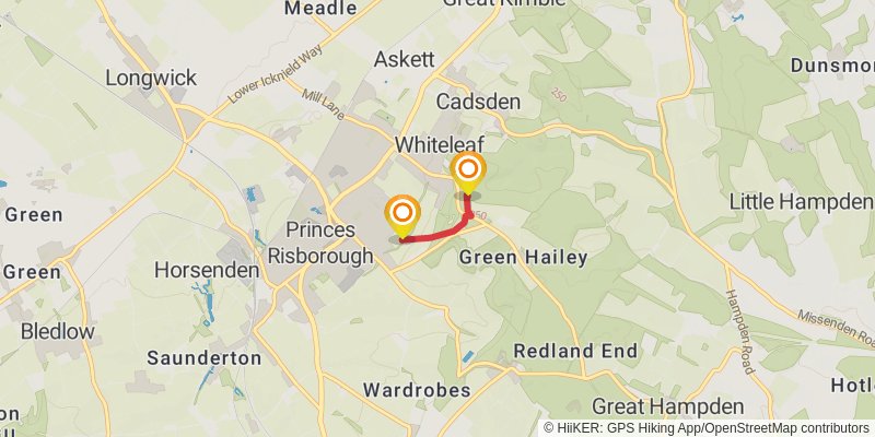Icknield Way Trail alt 2 Map