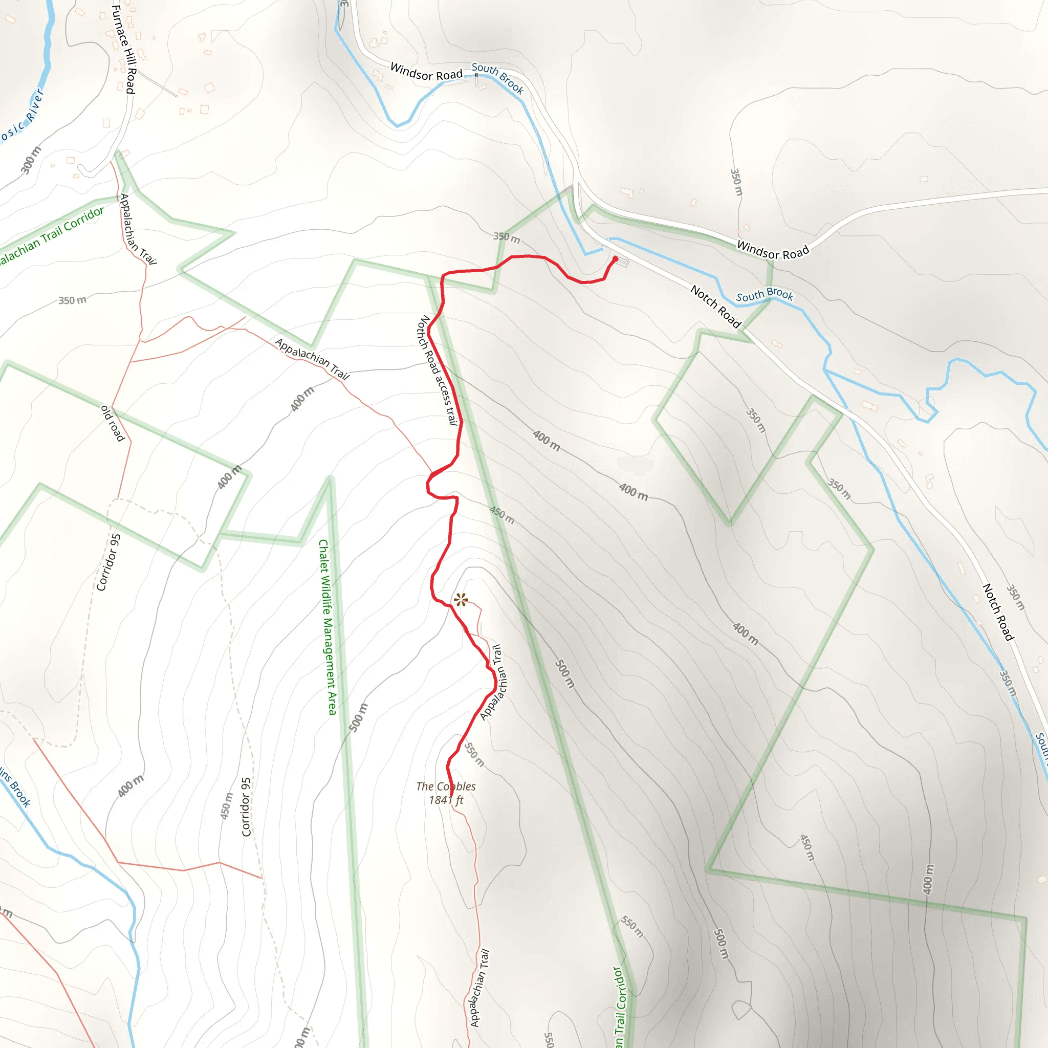 The Cobbles Trail mobile static map
