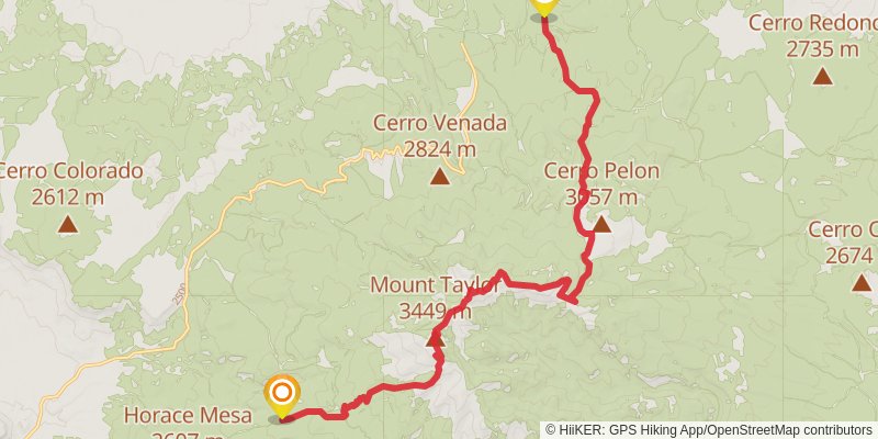 Continental Divide Trail alt 8 Map