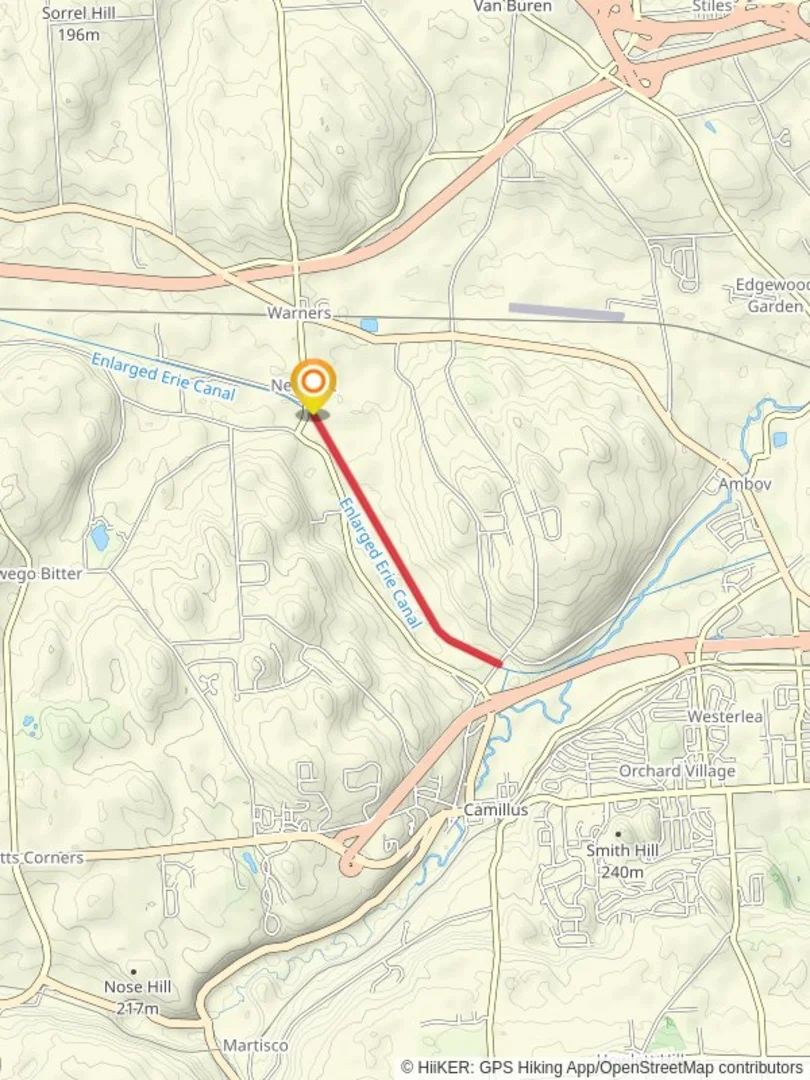 An image depicting the trail Erie Canalway Trail and its surrounding area.
