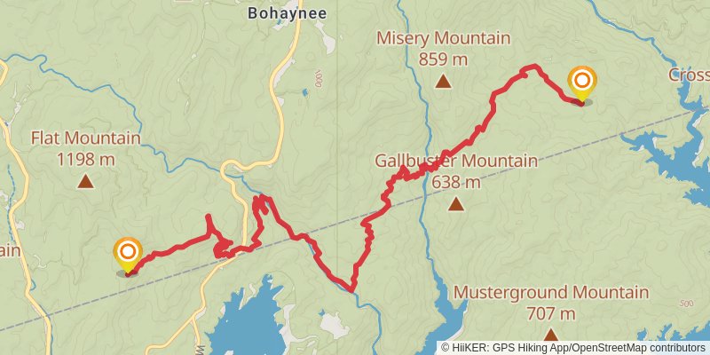 Southeastern Serpentine Trail stage 5 Map