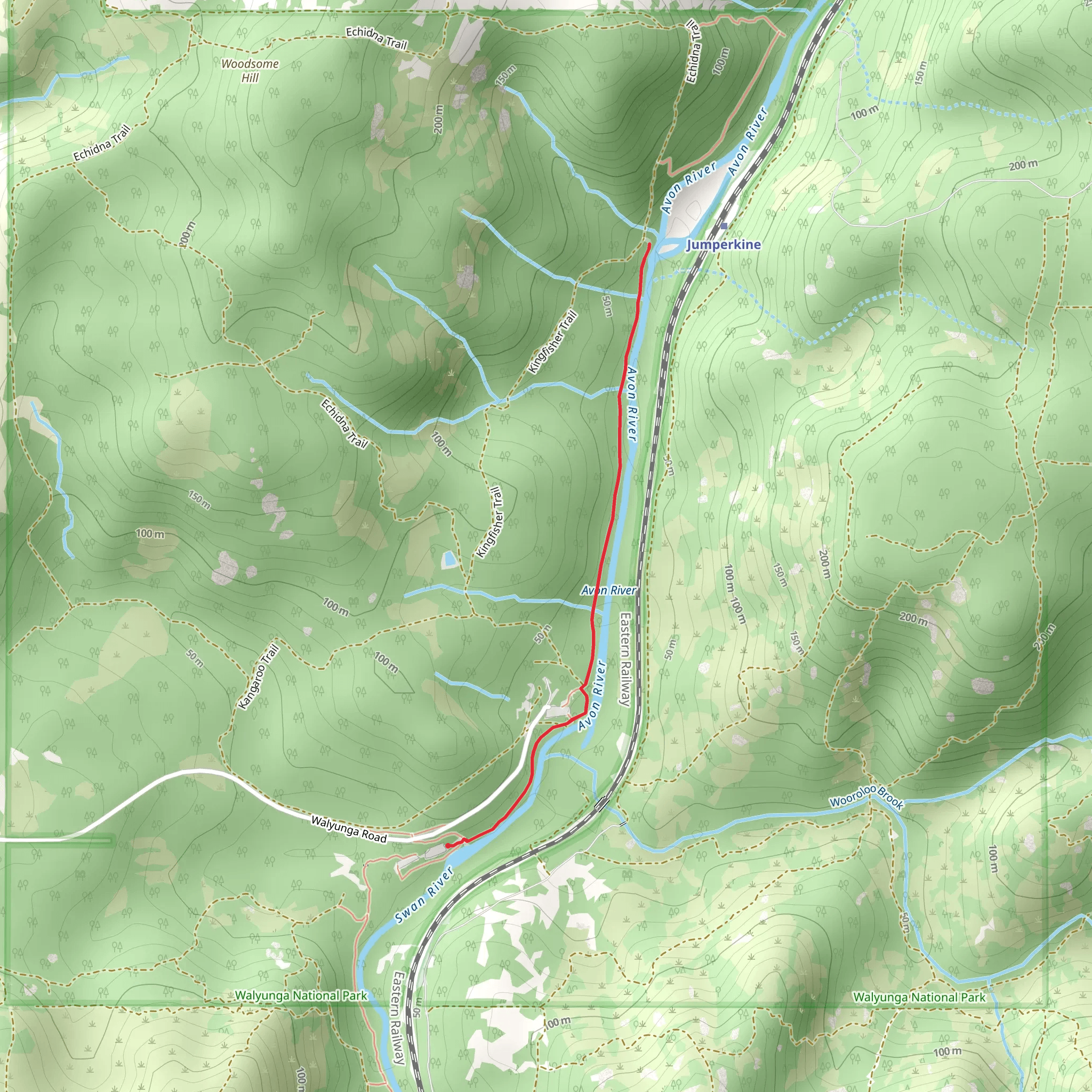 Syd’s Rapids and Aboriginal Heritage Trail mobile static map