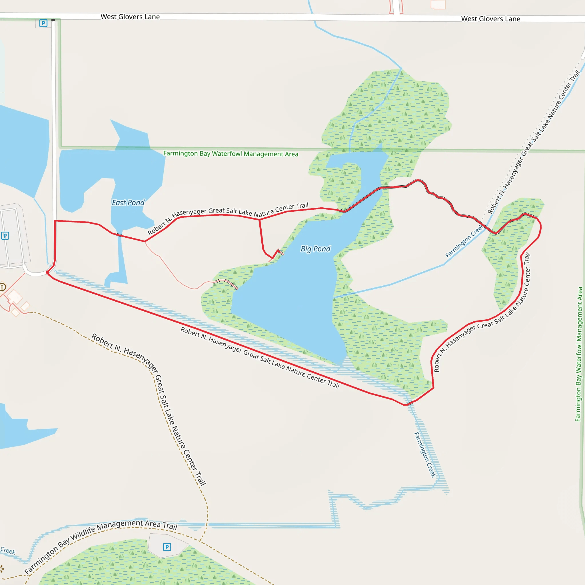 Farmington Creek Loop mobile static map