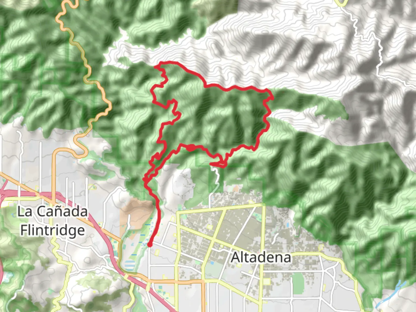 An image depicting the trail Wella's Peak, Brown Mountain and Tom Sloan Saddle Loop and its surrounding area.