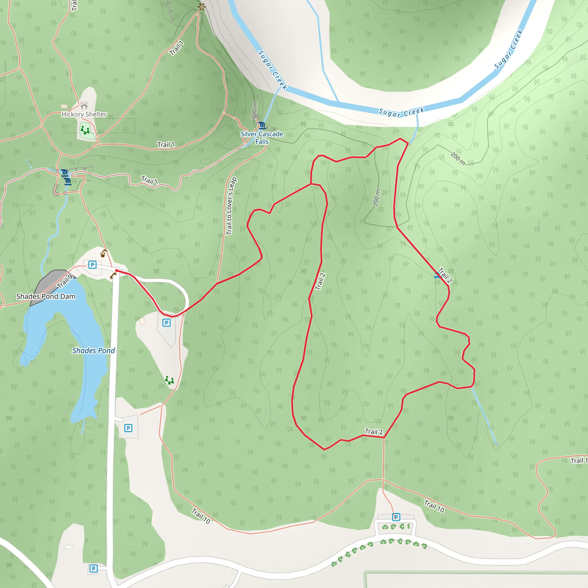 Trail 2 Loop mobile static map
