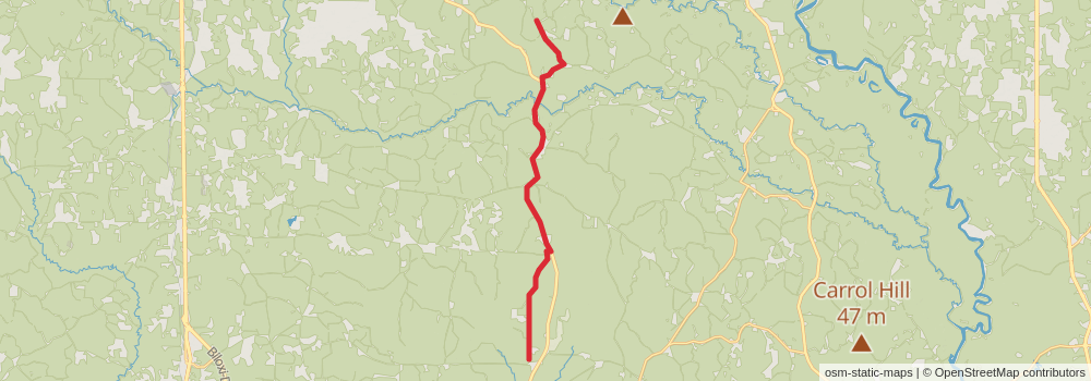 American Perimeter Trail - The South Primary stage 37 Map