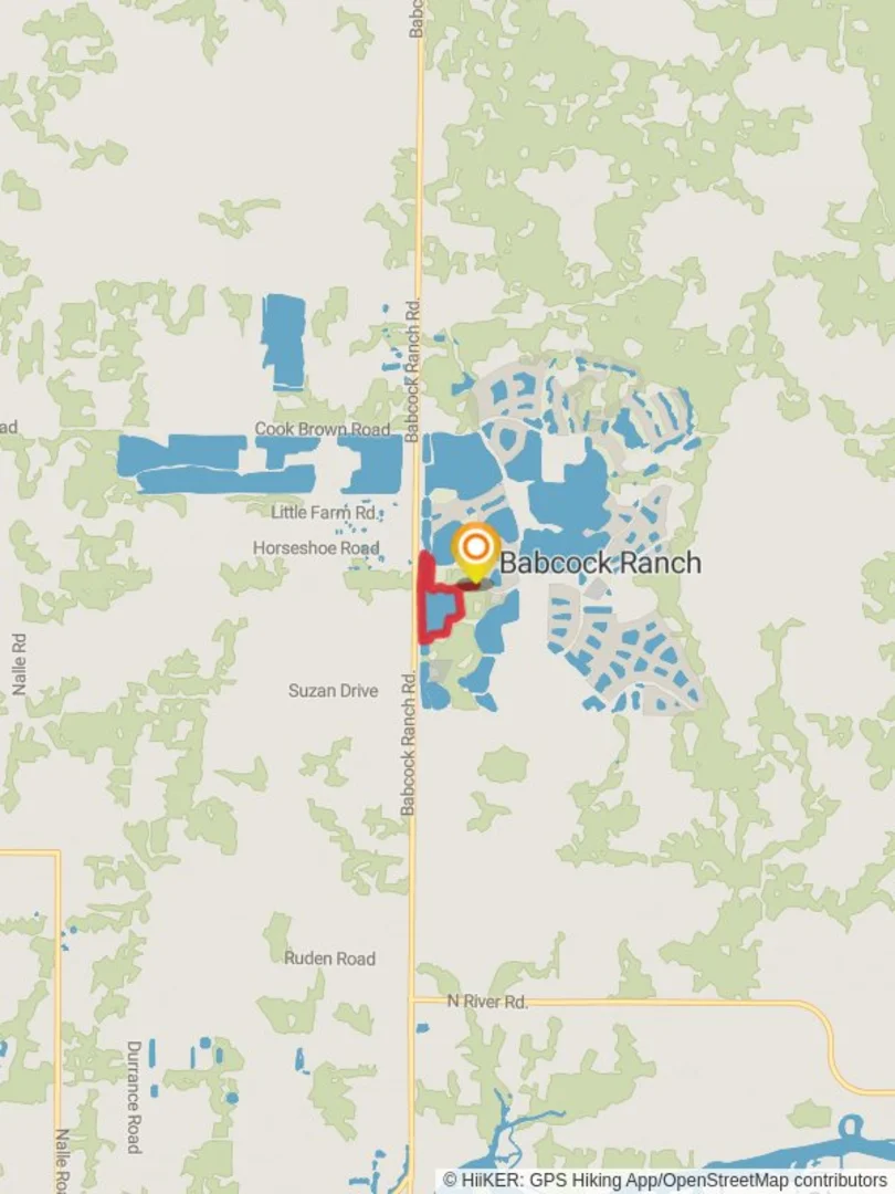 An image depicting the trail Sunset Lake Loop and its surrounding area.