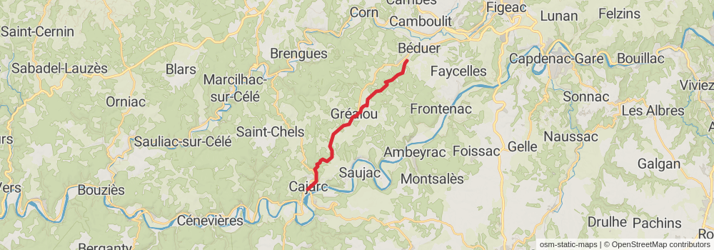 Camino Strasbourg-Saint Jean Pied de Port via Le Puy stage 60 Map