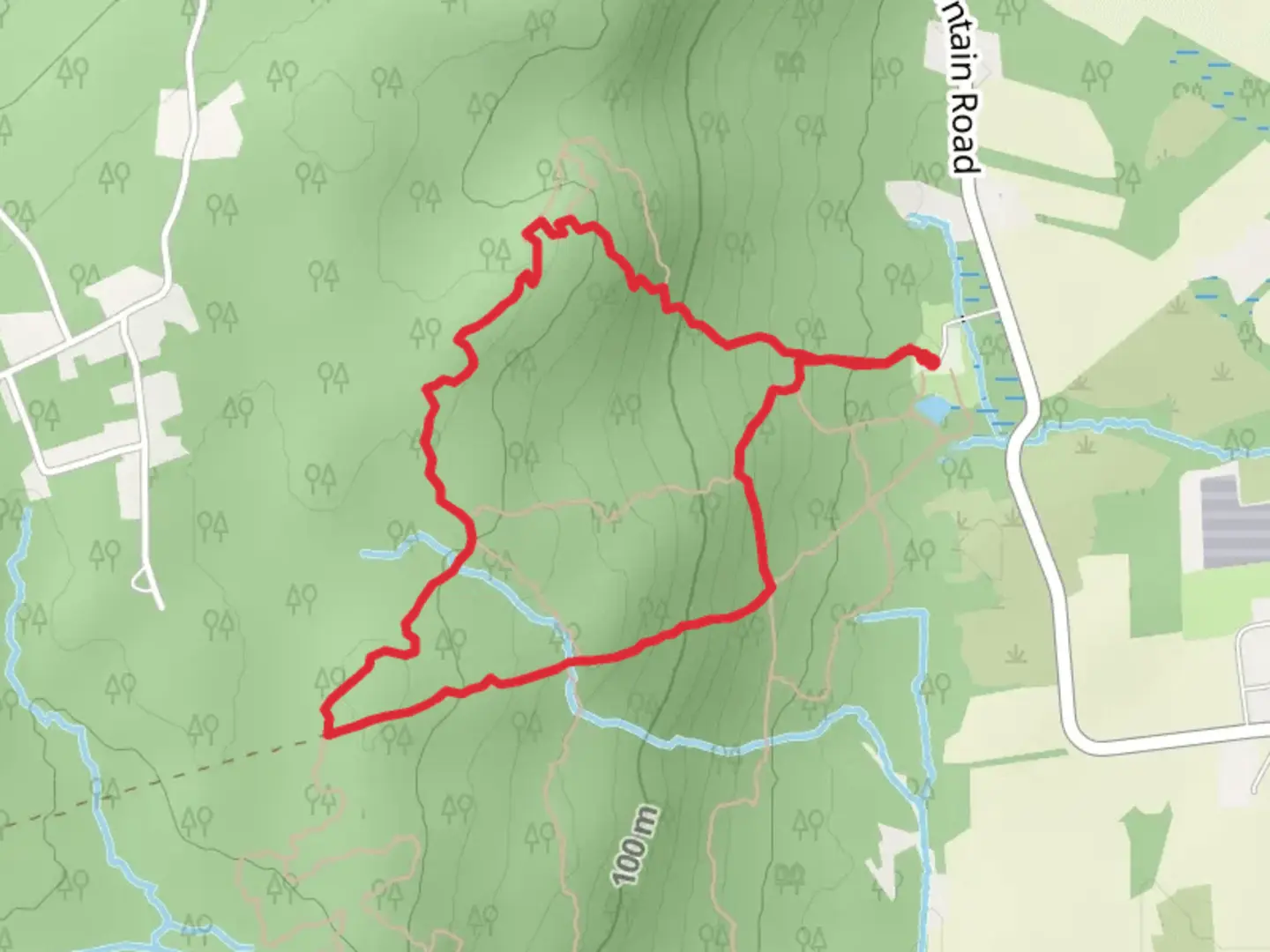 An image depicting the trail White square - Pipeline Loop and its surrounding area.
