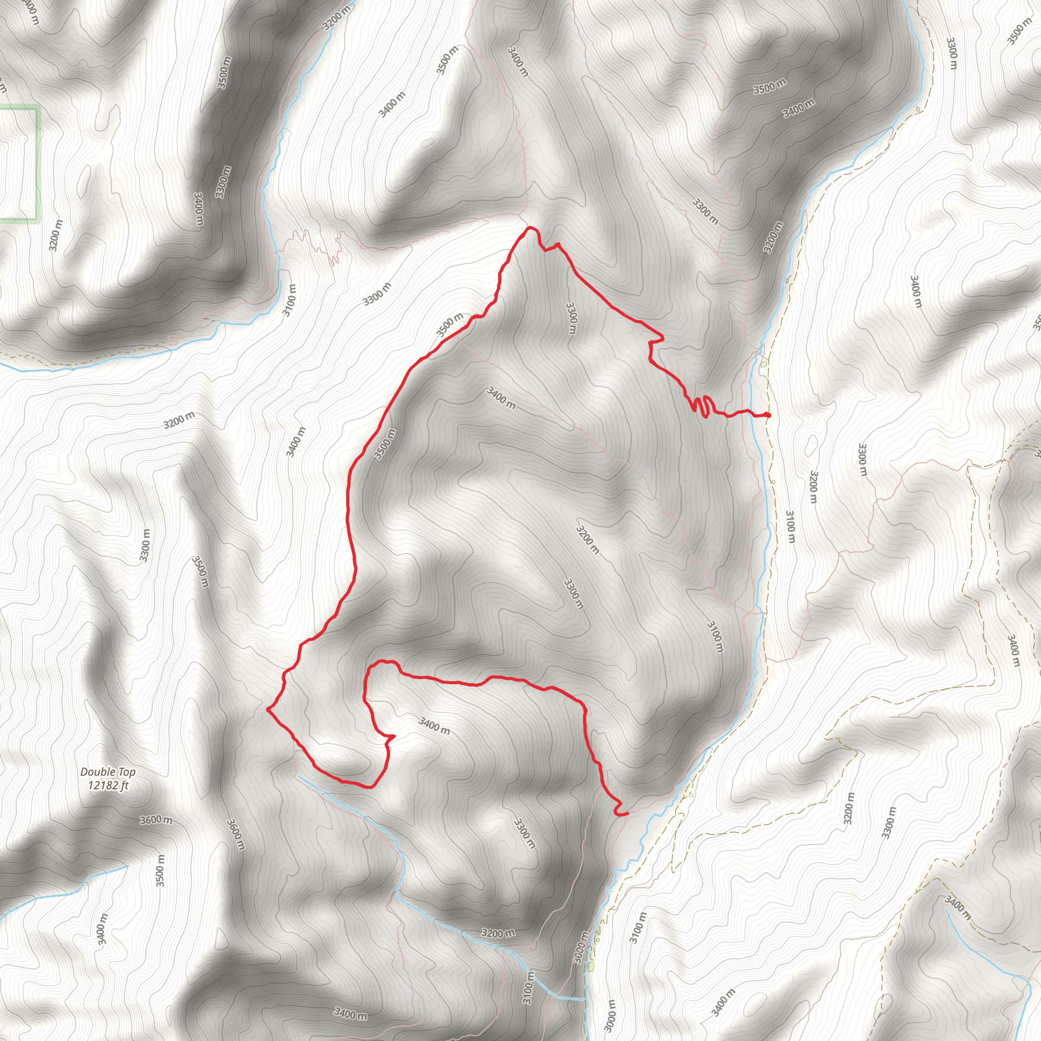 Waterfall Creek via Block and Tackle Trail mobile static map