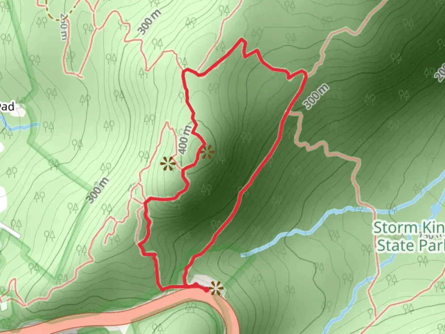 An image depicting the trail Butter Hill Loop Trail and its surrounding area.