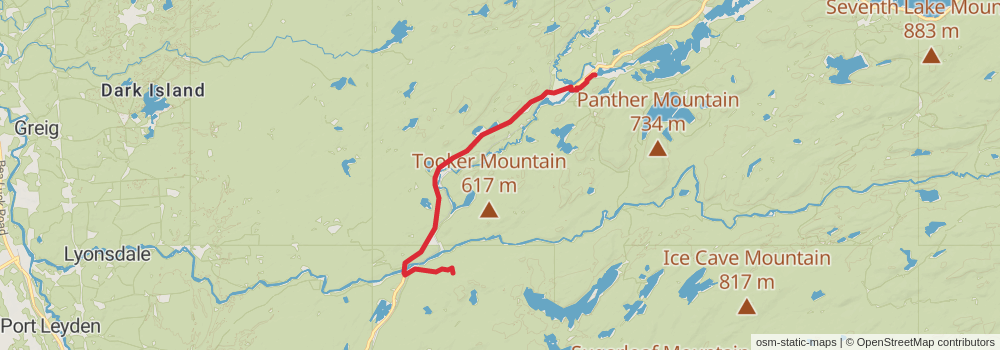 American Perimeter Trail - New York to Maine stage 28 Map
