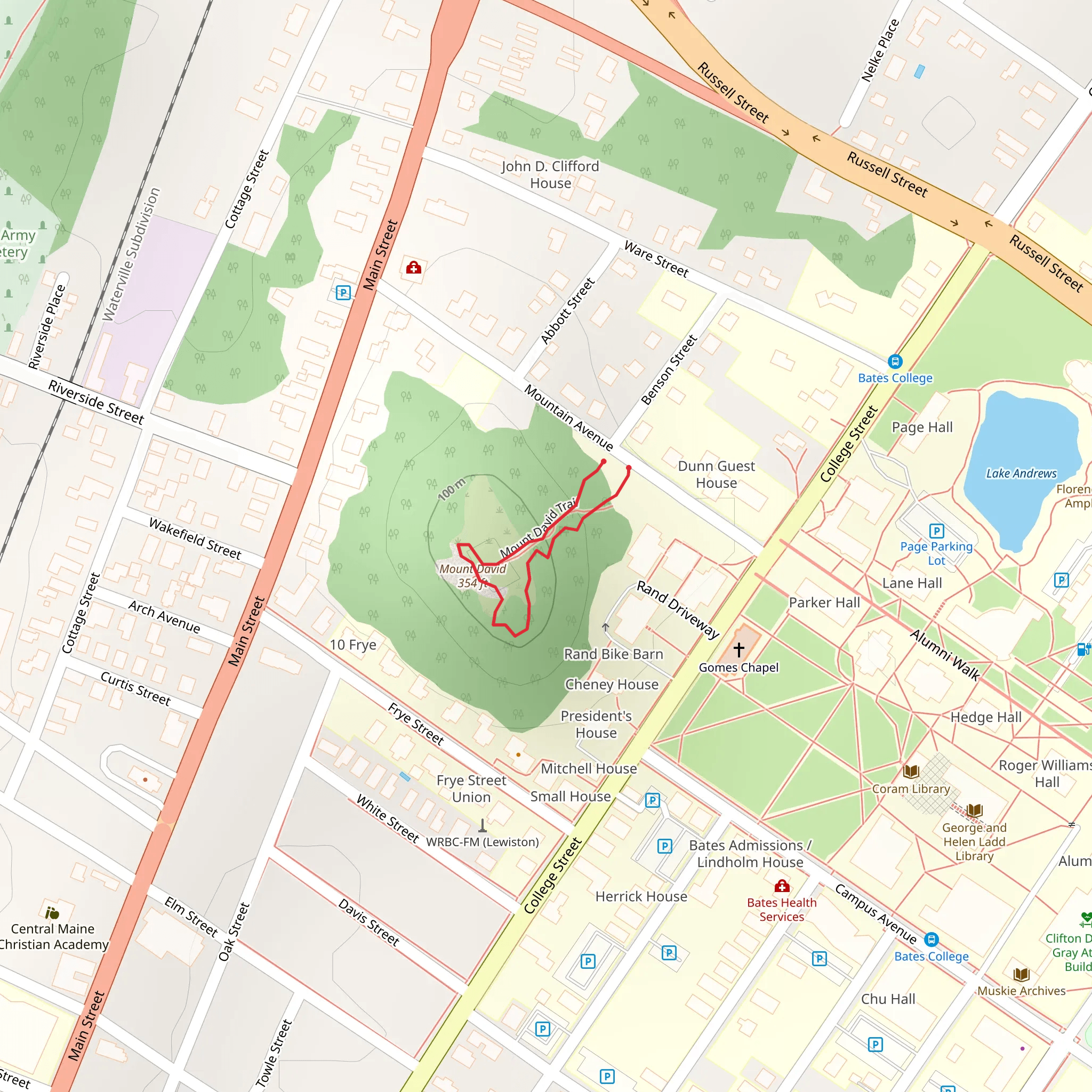 Mount David Loop mobile static map