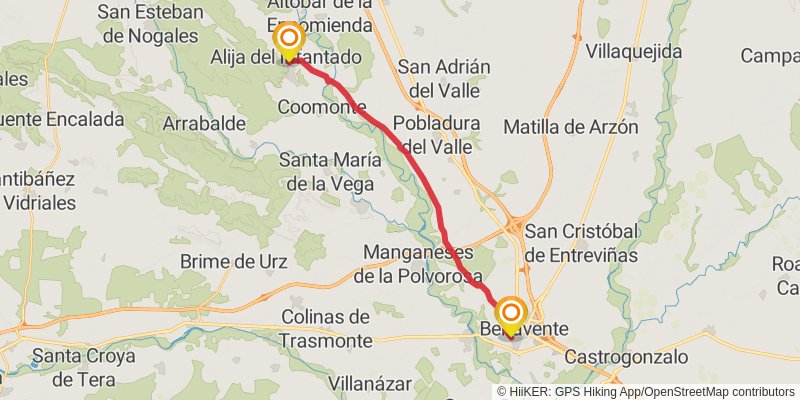 Via de la Plata stage 32 Map