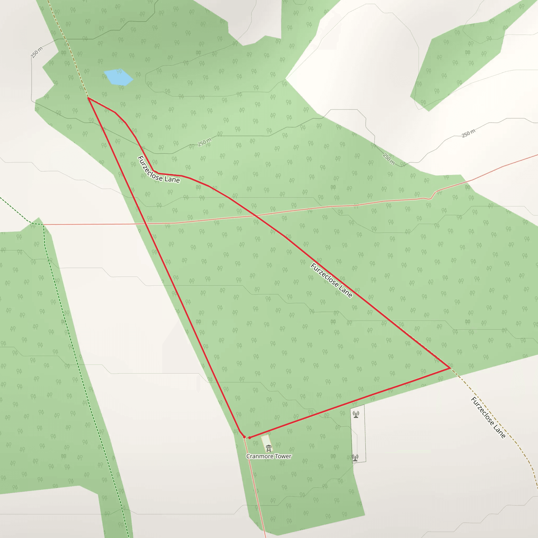 Cranmore Tower mobile static map