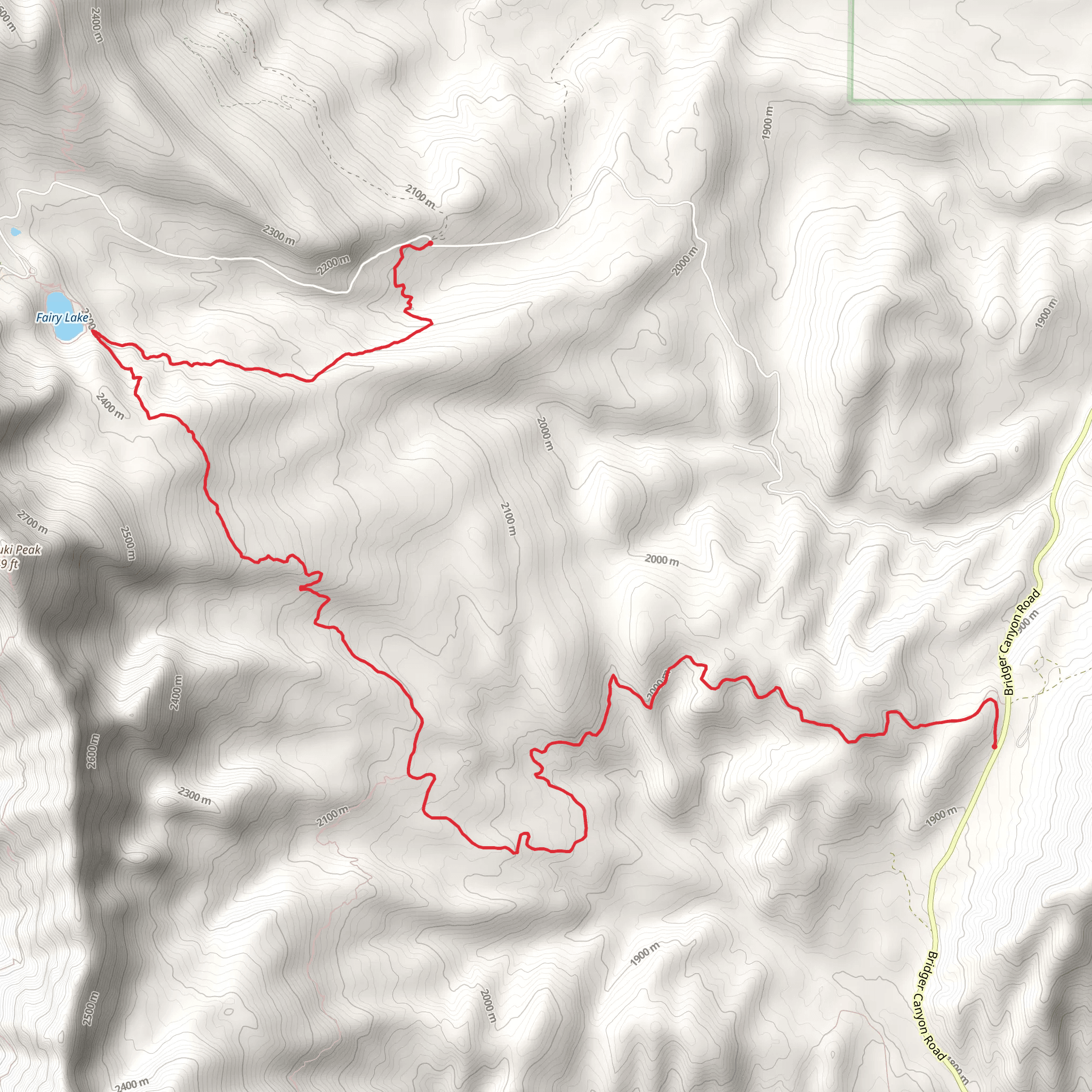 Fairy Creek Trail mobile static map