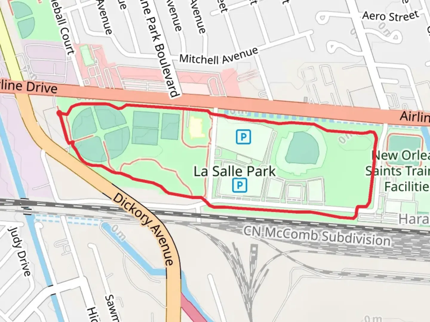An image depicting the trail La Salle Park Big Loop and its surrounding area.