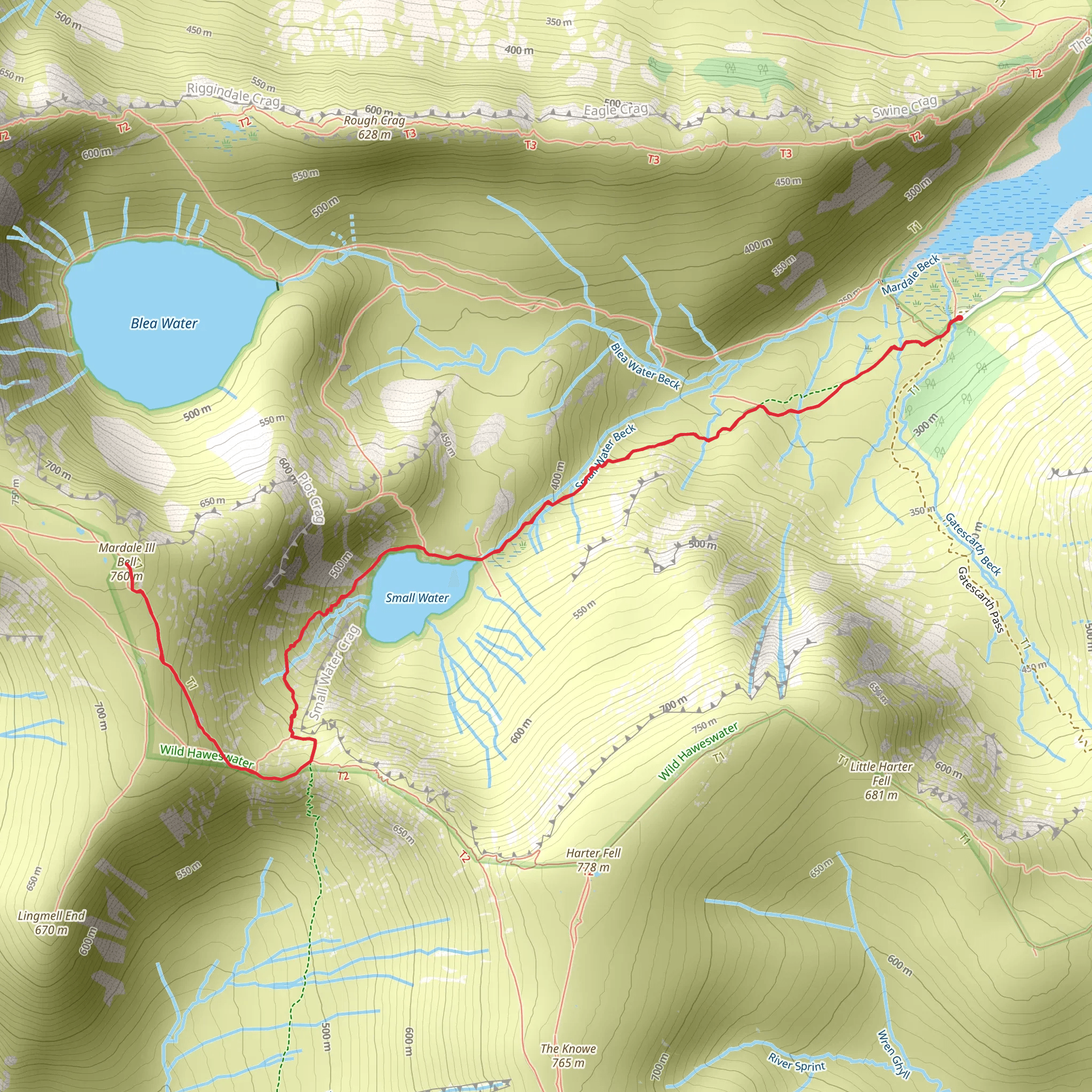 Mardale Ill Bell mobile static map