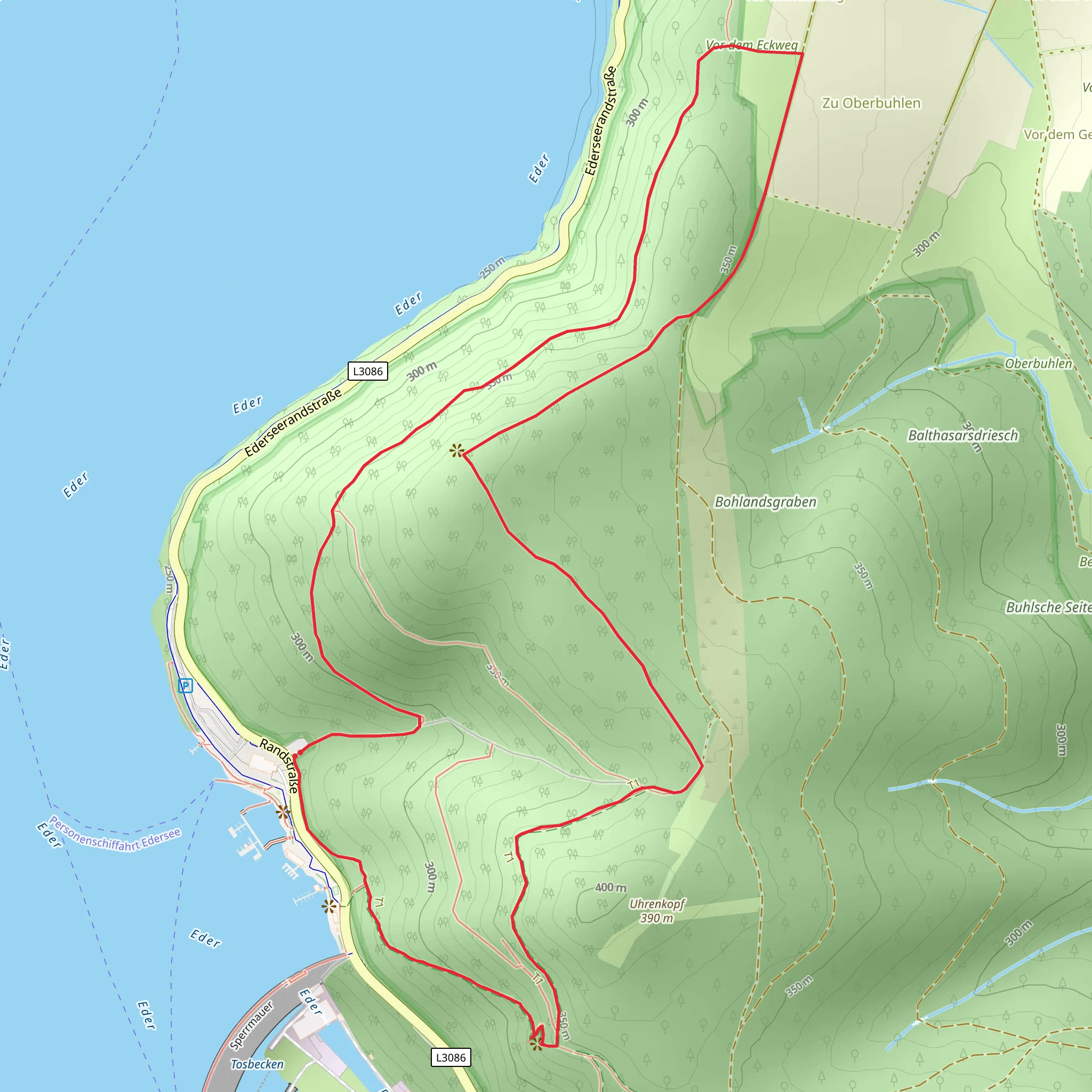 Kanzel and Auf den Klippen Loop mobile static map