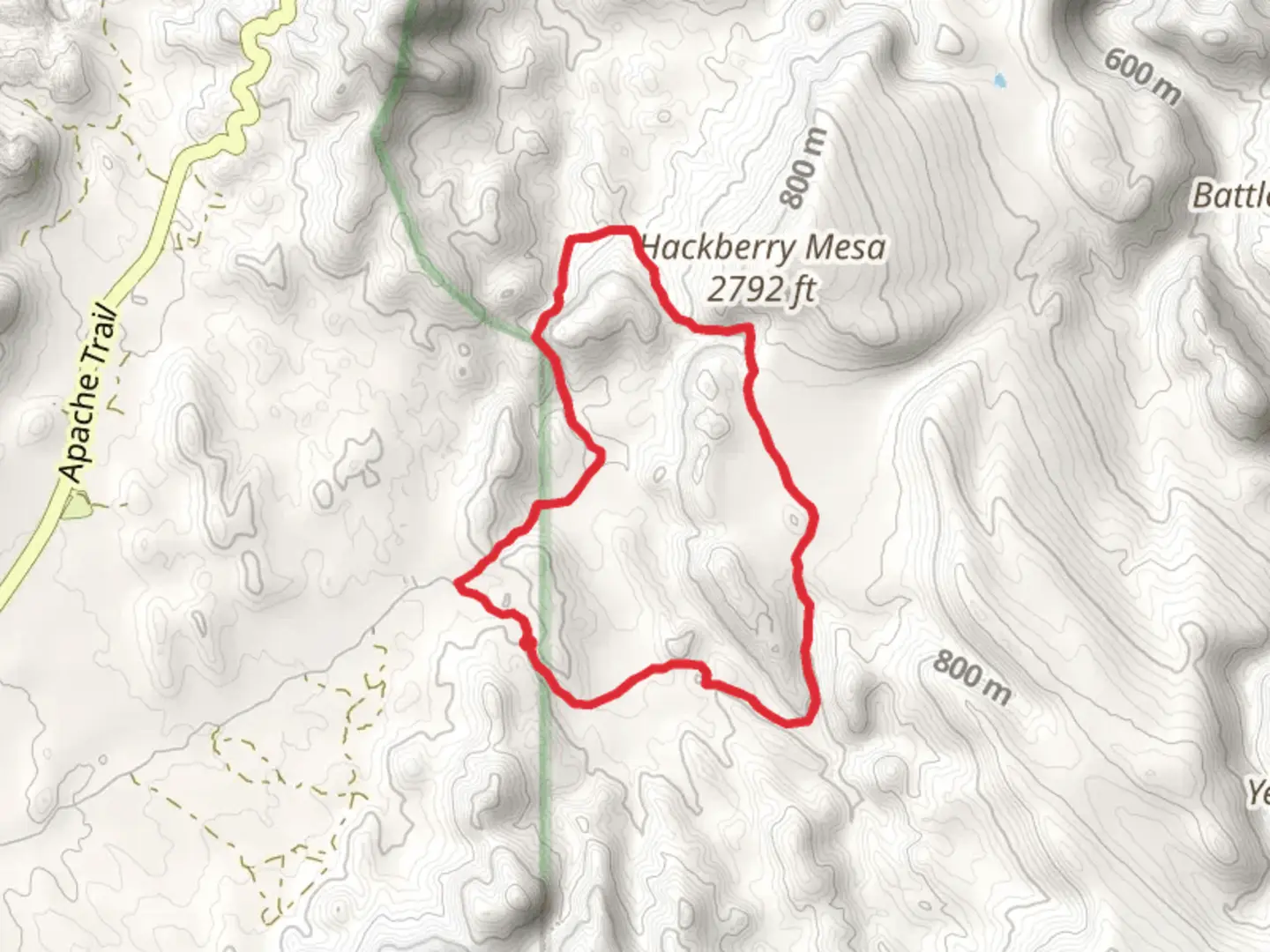 An image depicting the trail Hackberry Spring Loop Trail and its surrounding area.