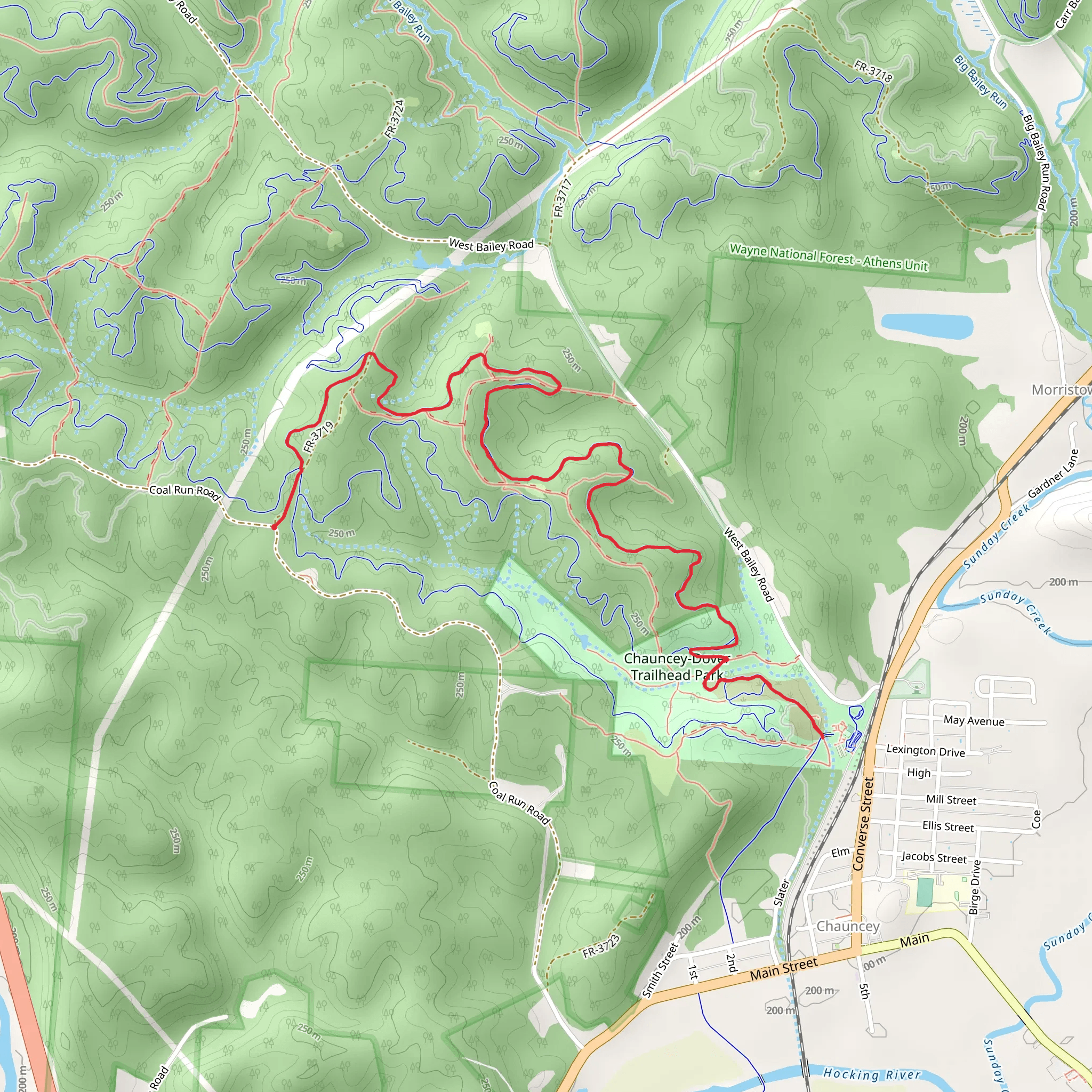Salt Works Trail mobile static map