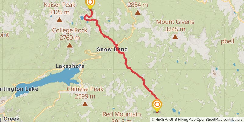 Theodore Solomons Trail stage 7 Map